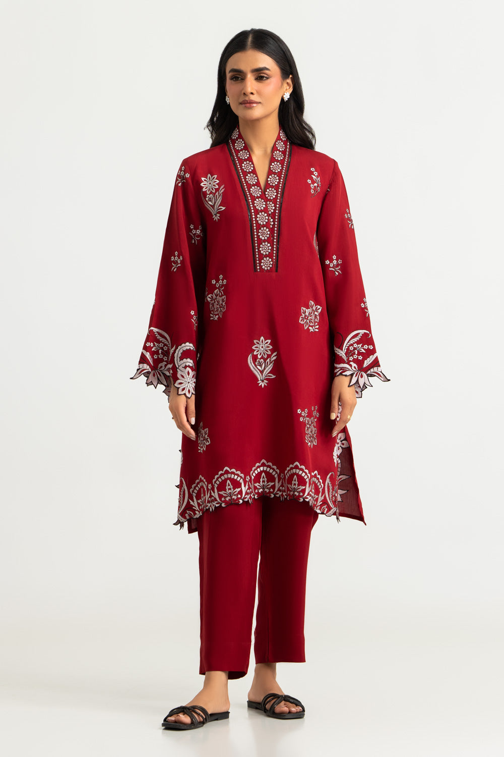 Viscose Embroidered Co-Ord Set