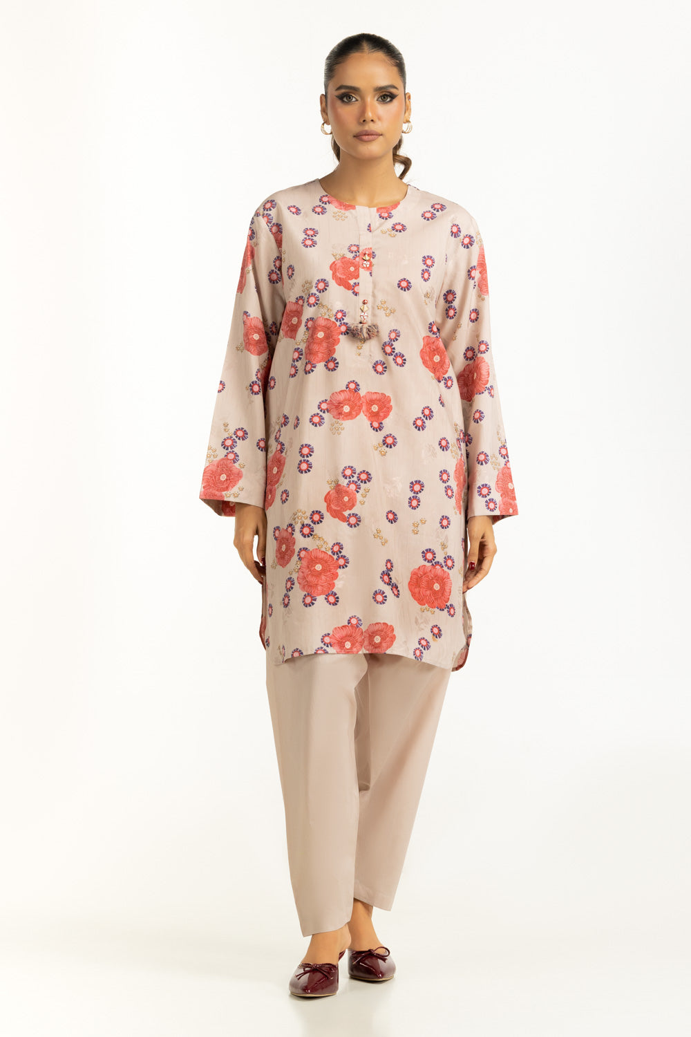 Viscose Jacquard Printed Co-Ord Set IPST-55311