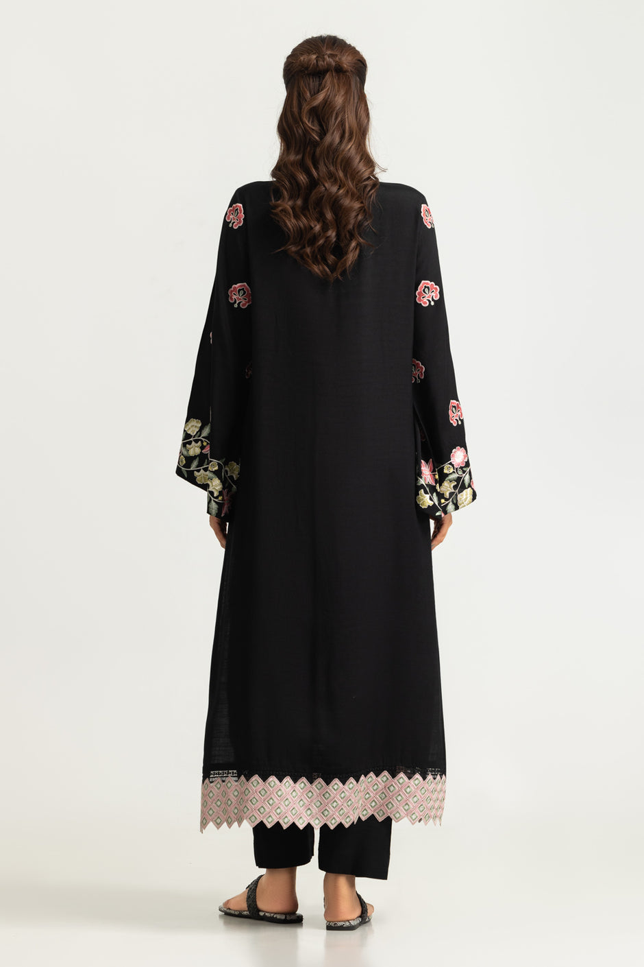 Viscose Raw Silk Embroidered Co-Ord Set