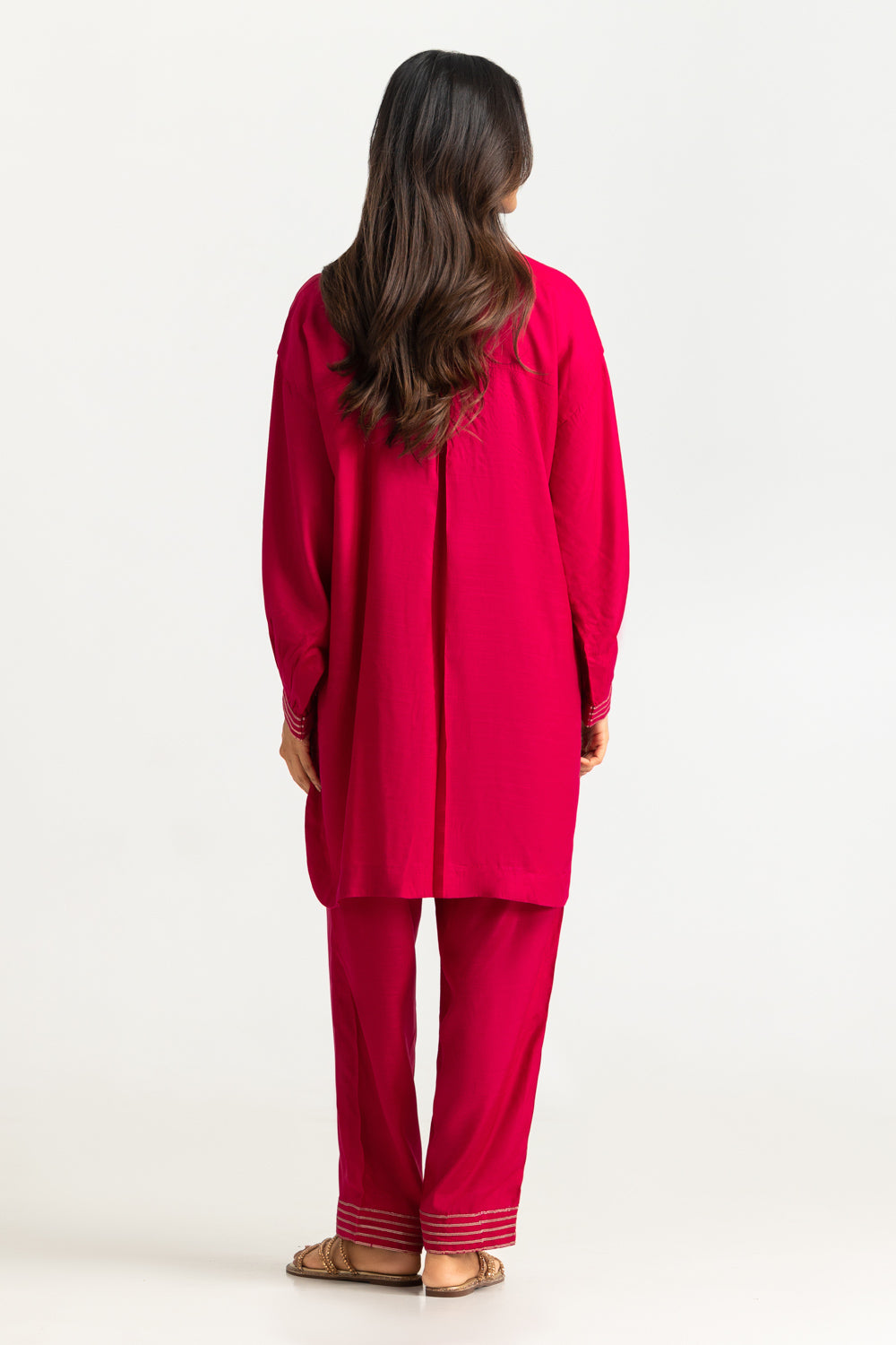 Viscose Raw Silk Embroidered Co-Ord Set