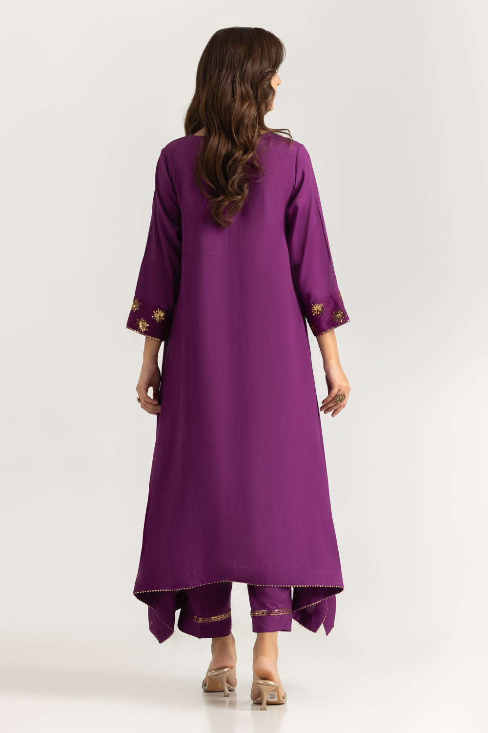 Viscose Raw Silk Embroidered Co-Ord Set