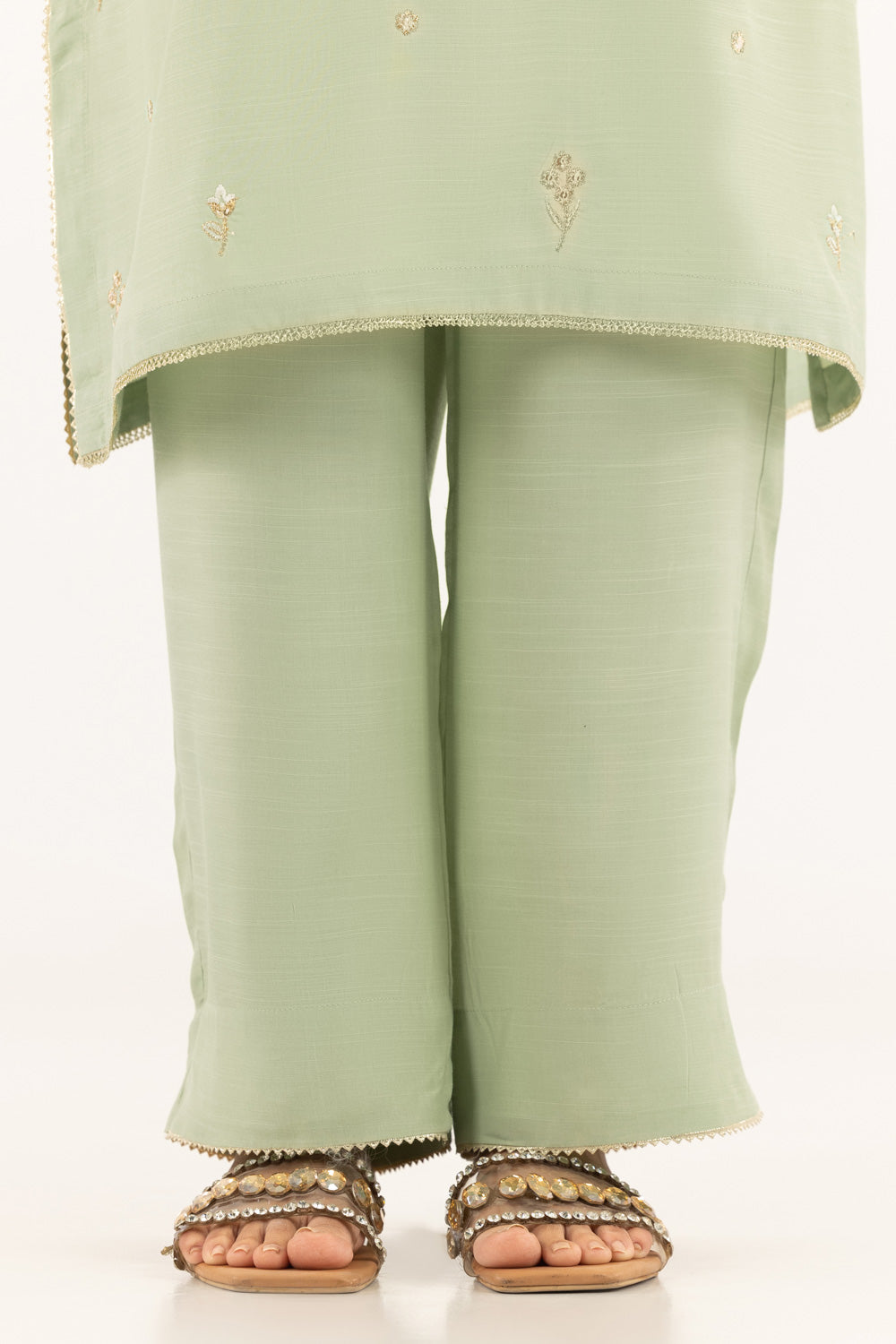 Viscose Raw Silk Embroidered Shirt And Trouser With Waistcoat