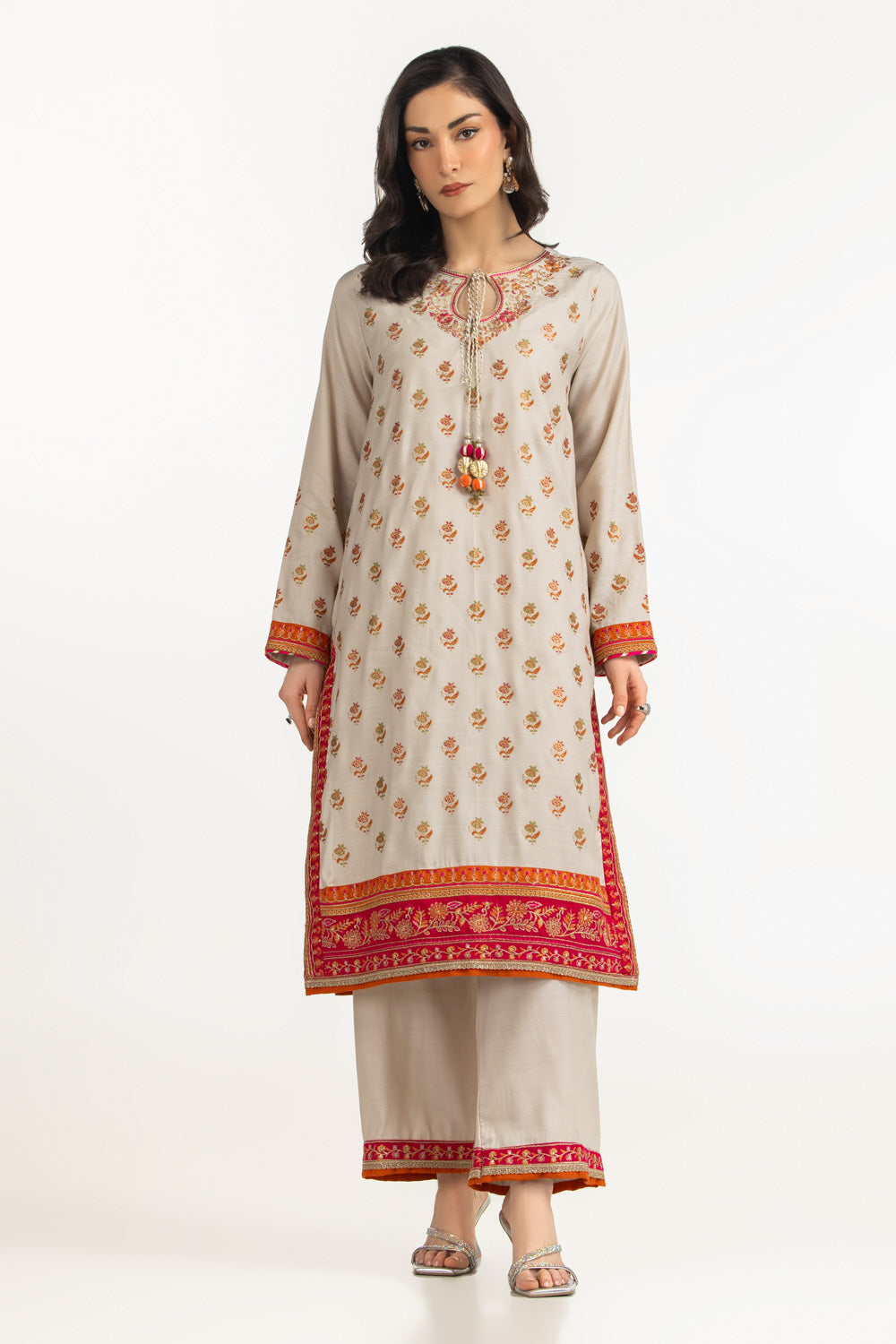 Viscose Rawsilk Embroidered Shirt And Trouser IPST-55248
