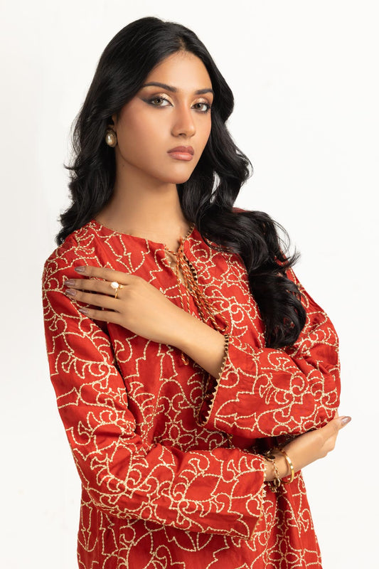 Viscose Rawsilk Embroidered Shirt And Trouser IPST-55249