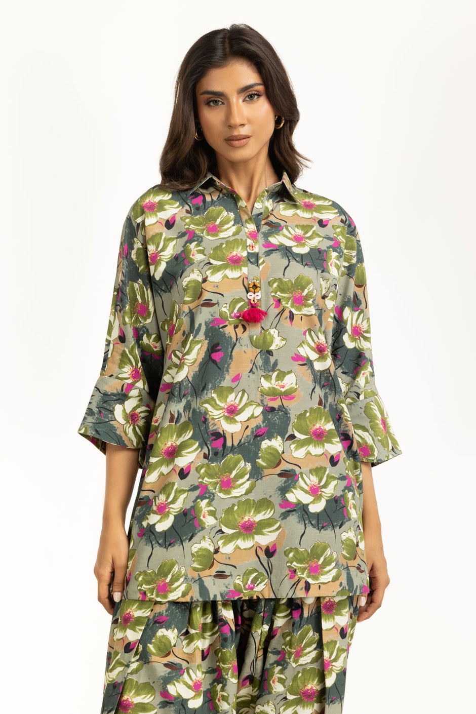 Viscose Slub Printed Co-Ord Set