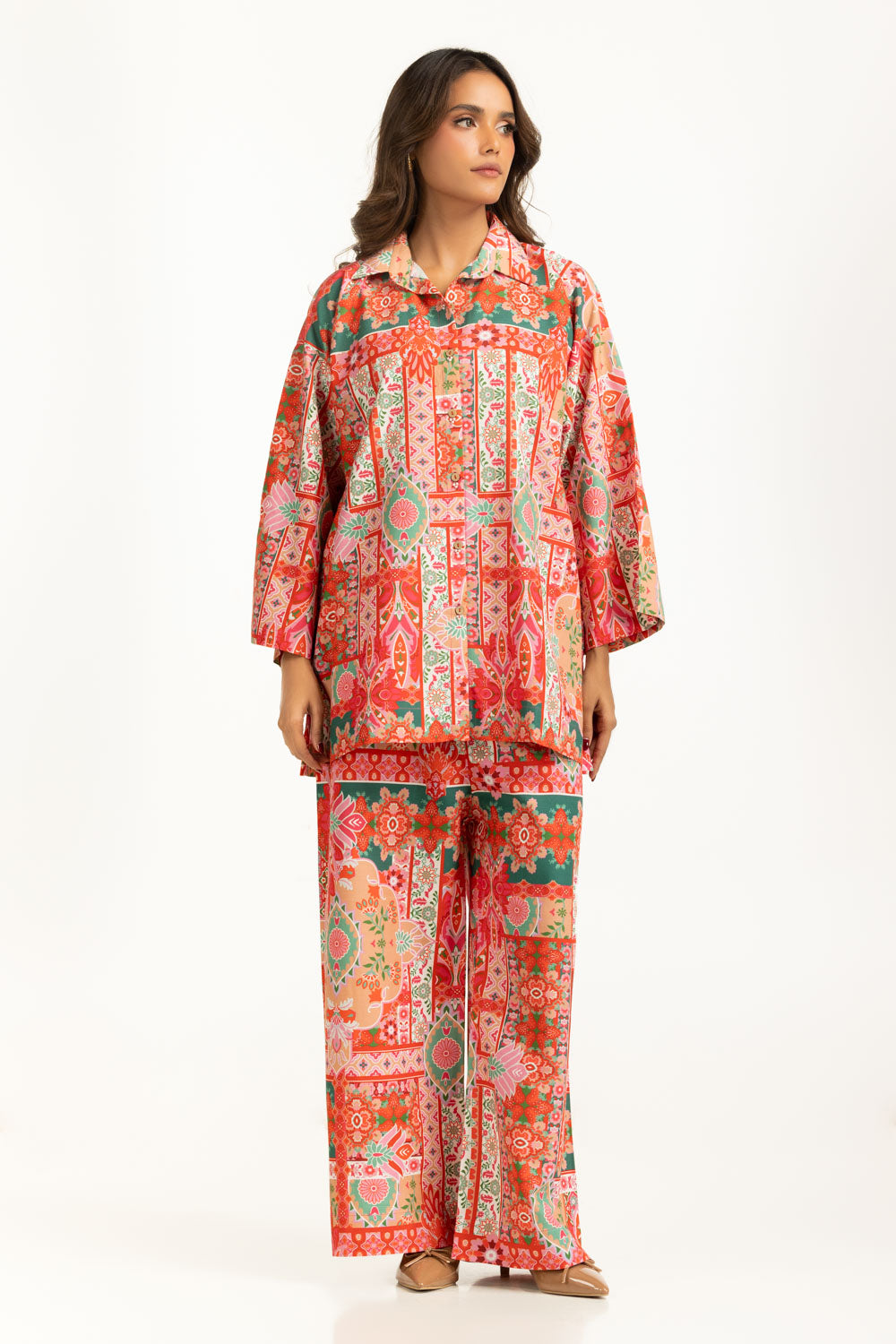 Viscose Slub Printed Co-Ord Set IPST-55067