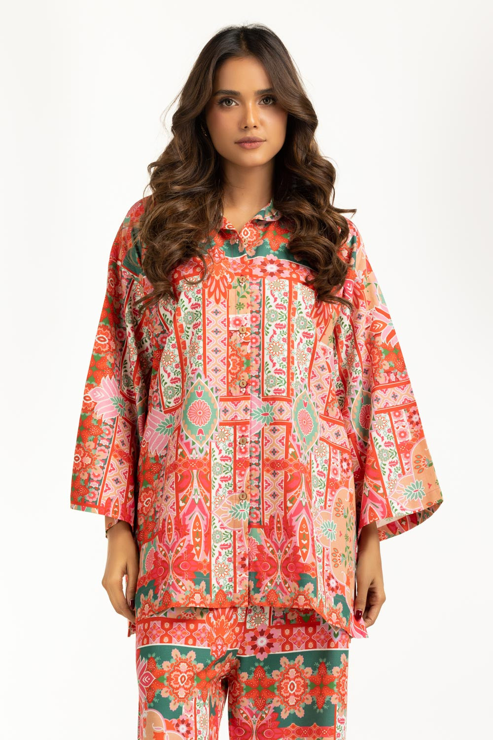 Viscose Slub Printed Co-Ord Set IPST-55067