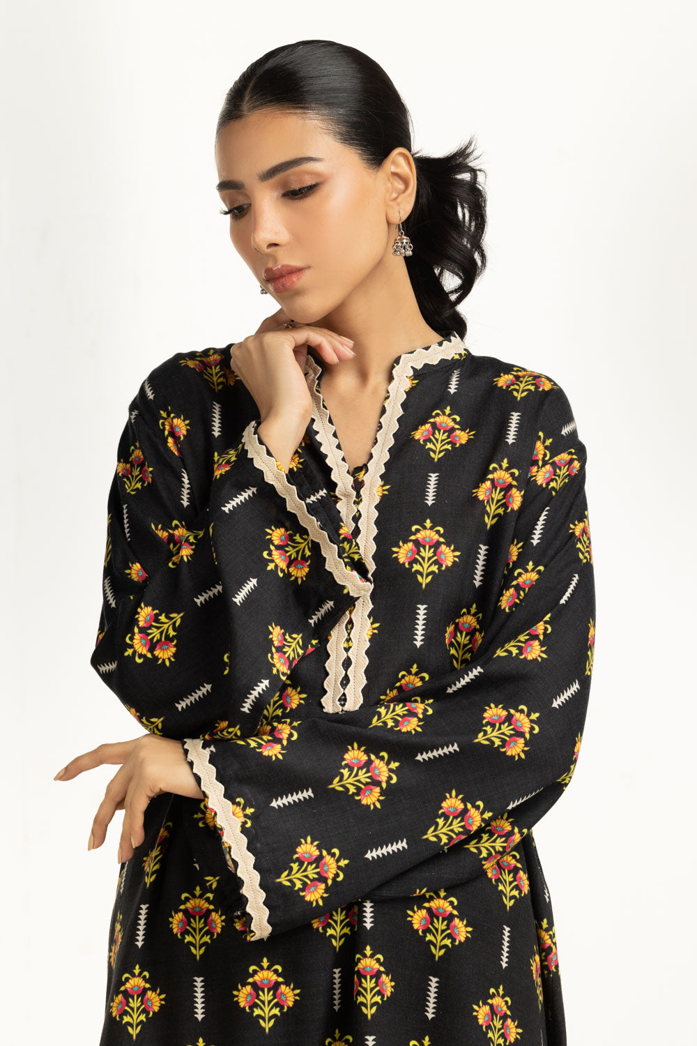 Viscose Slub Printed Co-Ord Set IUSTTS-1229
