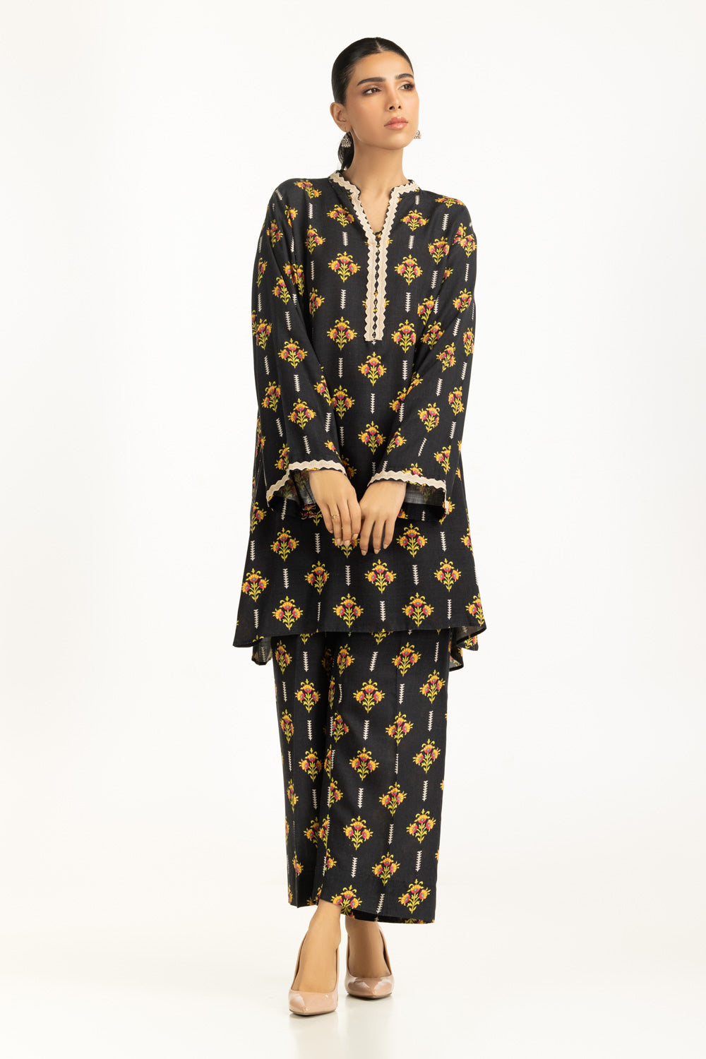 Viscose Slub Printed Co-Ord Set IUSTTS-1229