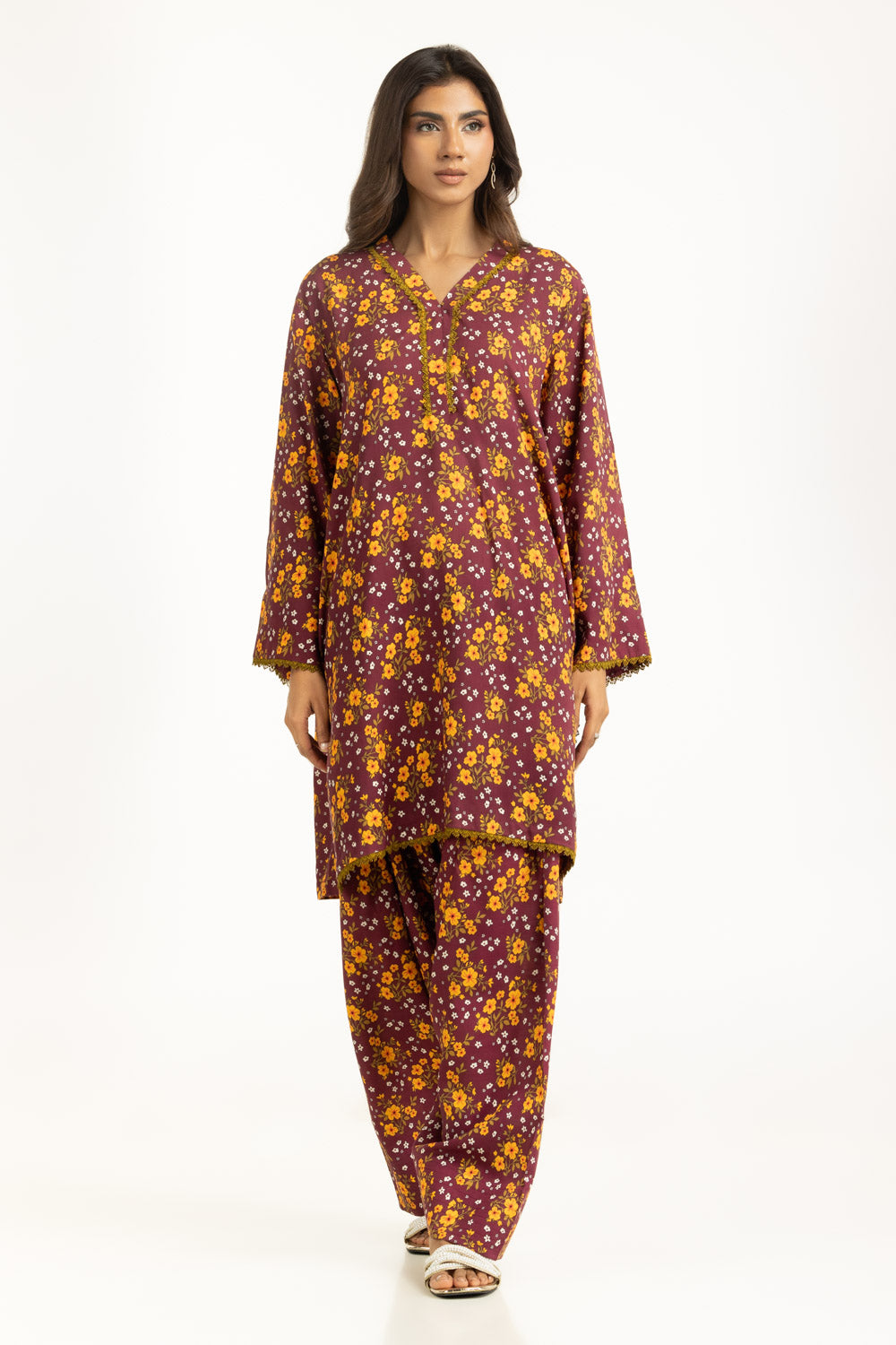 Viscose Slub Printed Co-Ord Set IUSTTS-1267