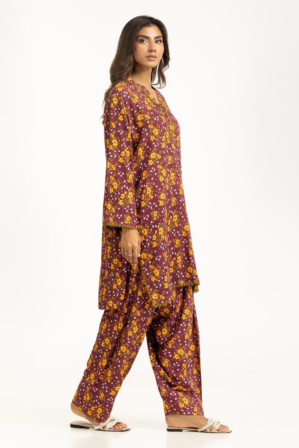 Viscose Slub Printed Co-Ord Set IUSTTS-1267