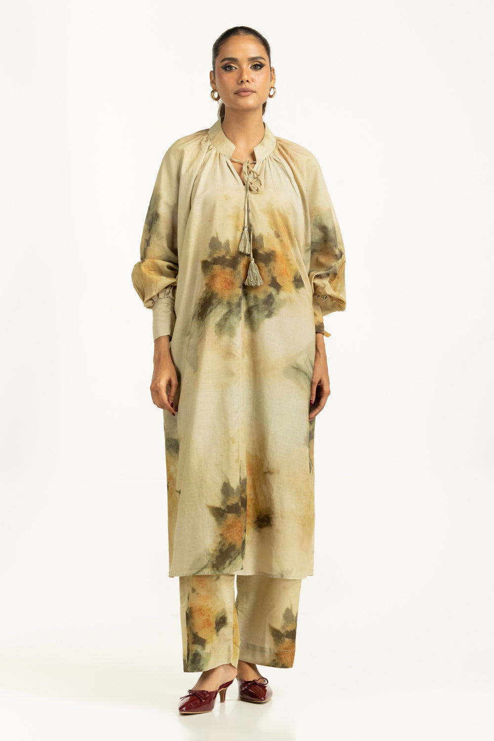 Viscose Slub Printed Co-Ord Set IUSTTS-1291