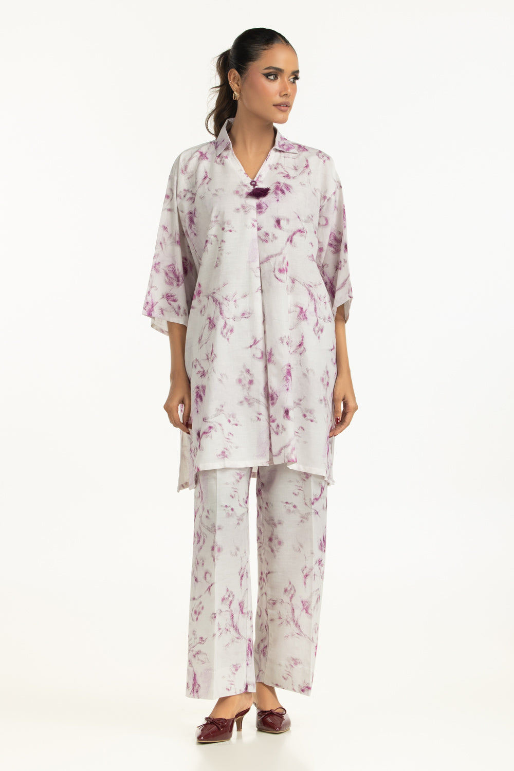 Viscose Slub Printed Co-Ord Set IUSTTS-1327