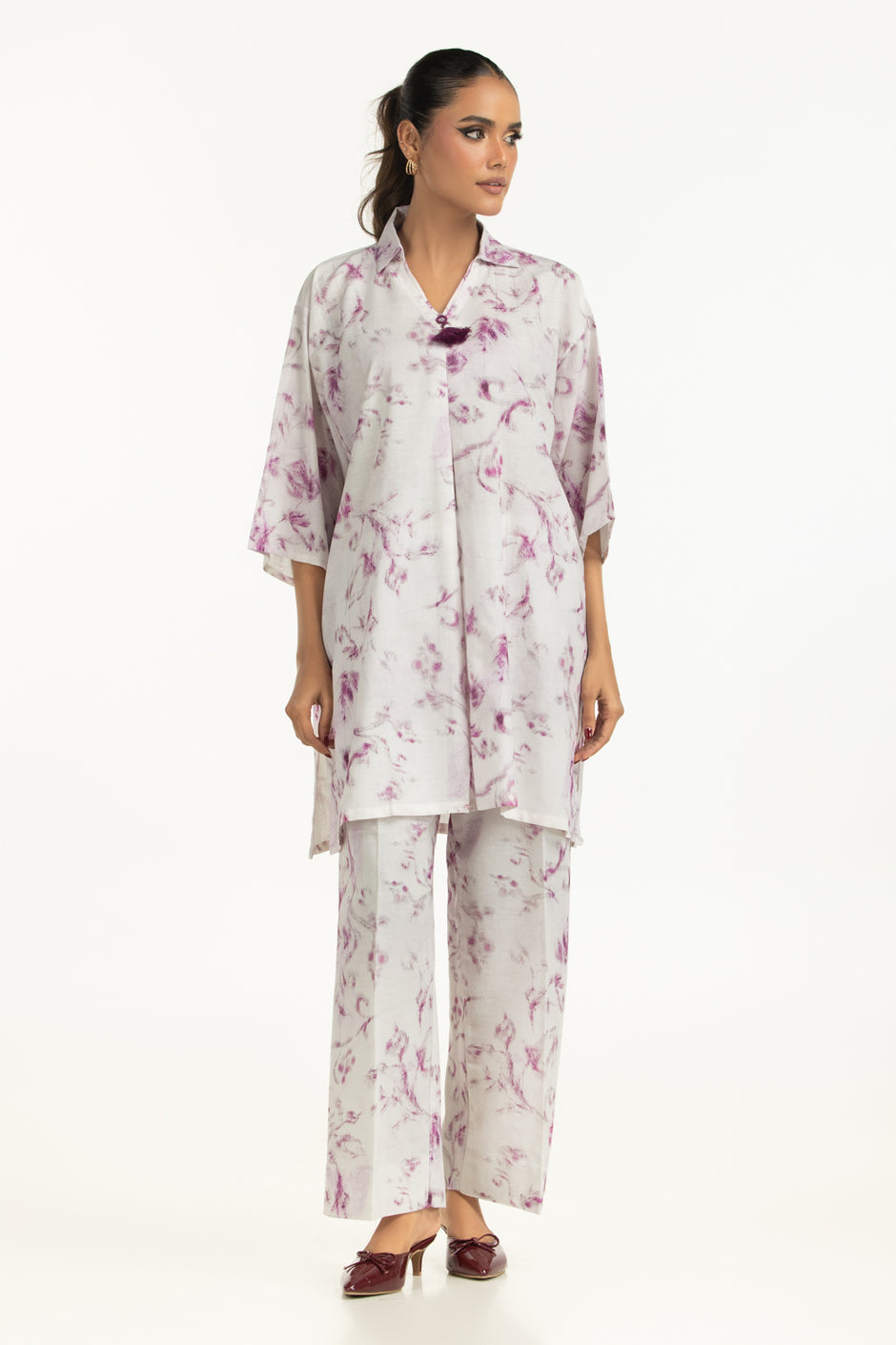 Viscose Slub Printed Co-Ord Set