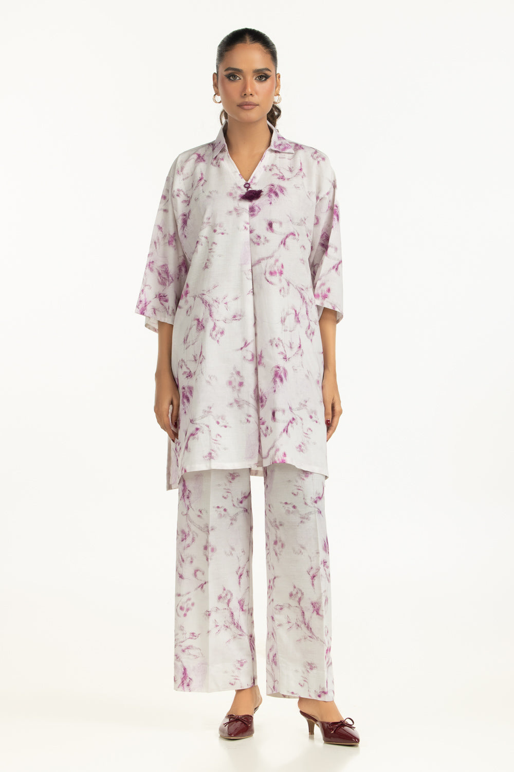 Viscose Slub Printed Co-Ord Set IUSTTS-1327