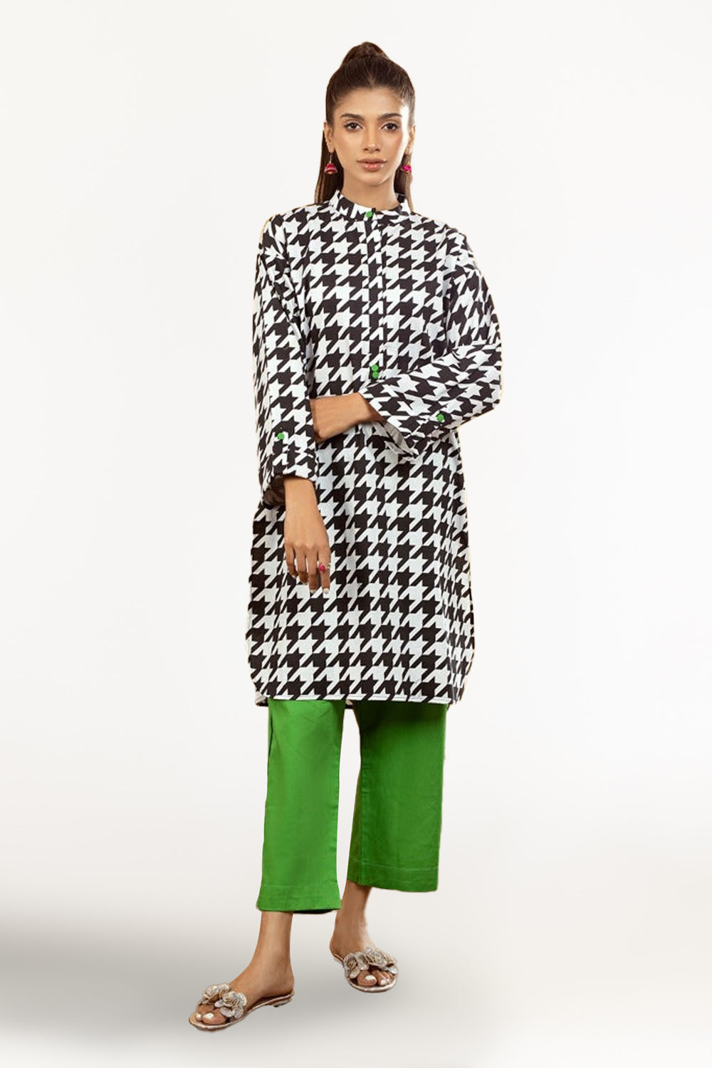 Corduroy Printed Shirt And Trouser
