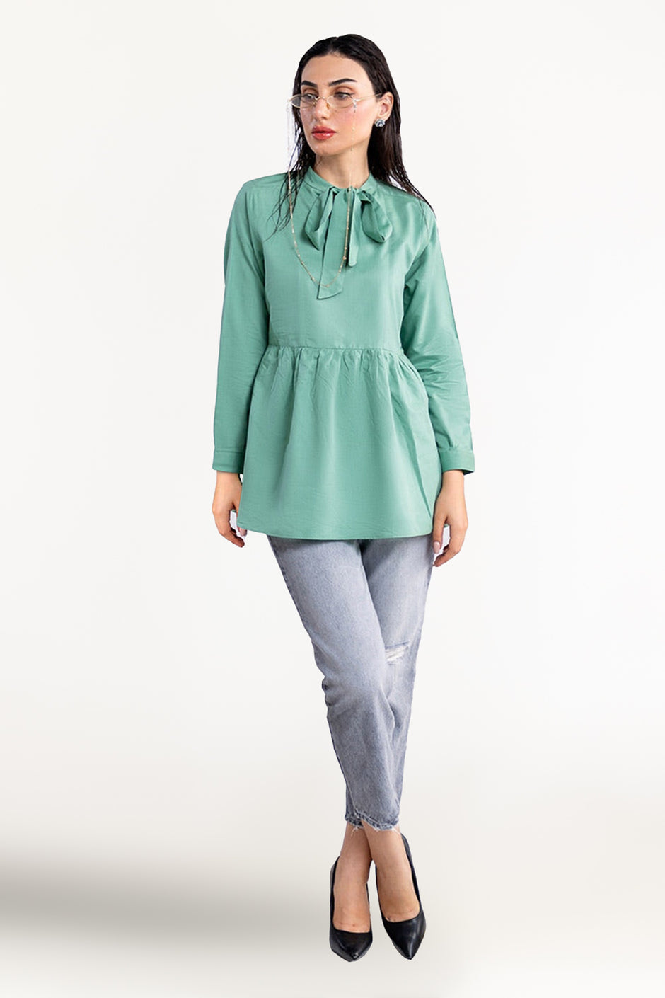 Cotton Viscose Dyed Tunic
