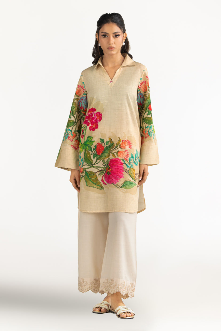 Cambric Printed Shirt