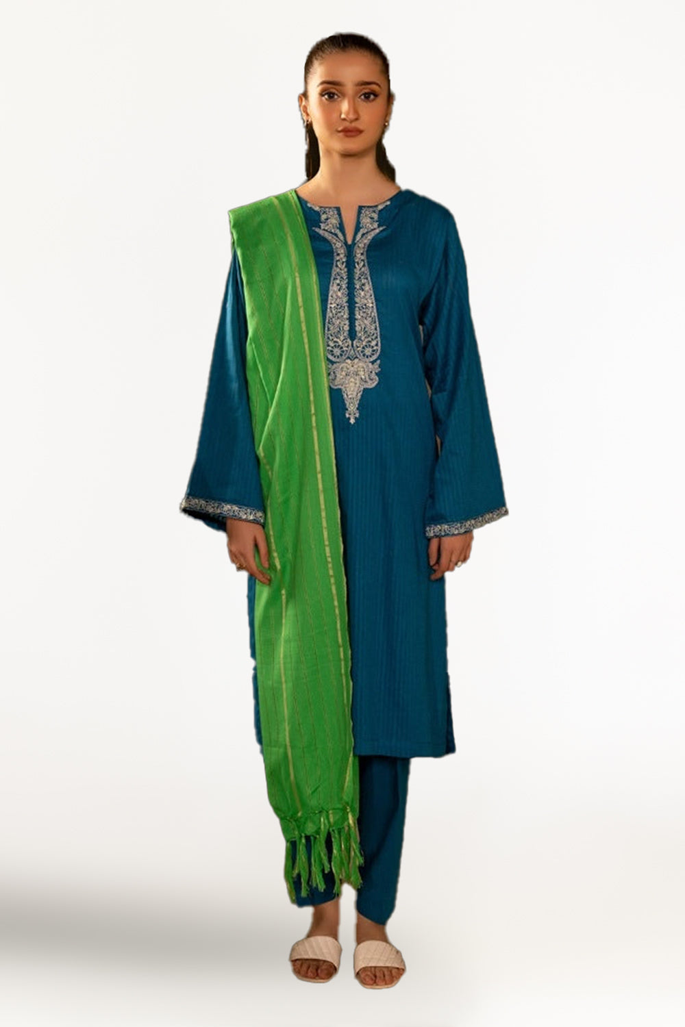 Jacquard Embroidered Shirt And Dupatta WGK-JQW-DE-2955