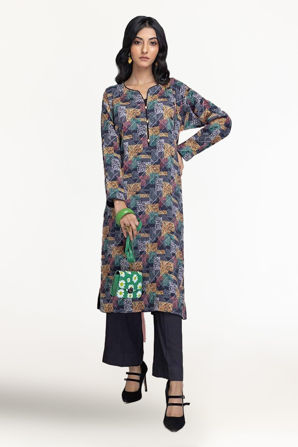 1 Piece Printed Linen Shirt
