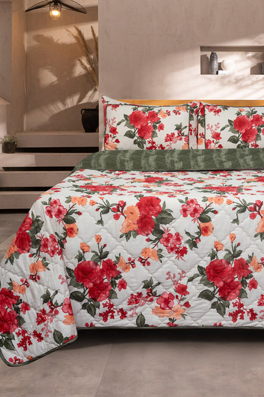 Water Blossom T-200 Bed Throw