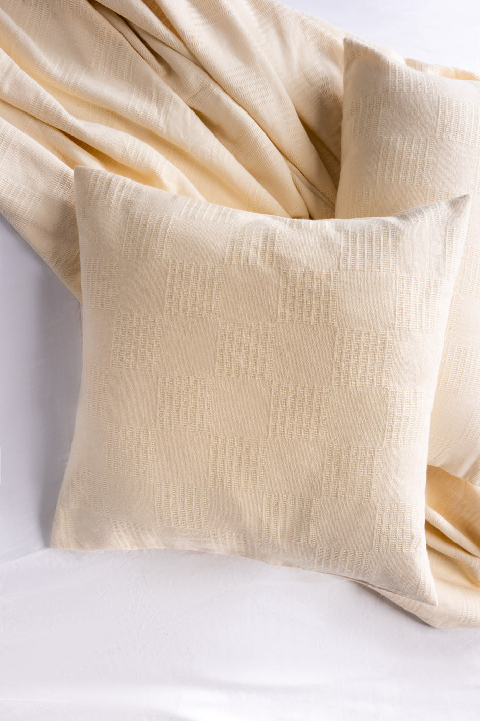 Whisper Cream Thermal Square Cushion