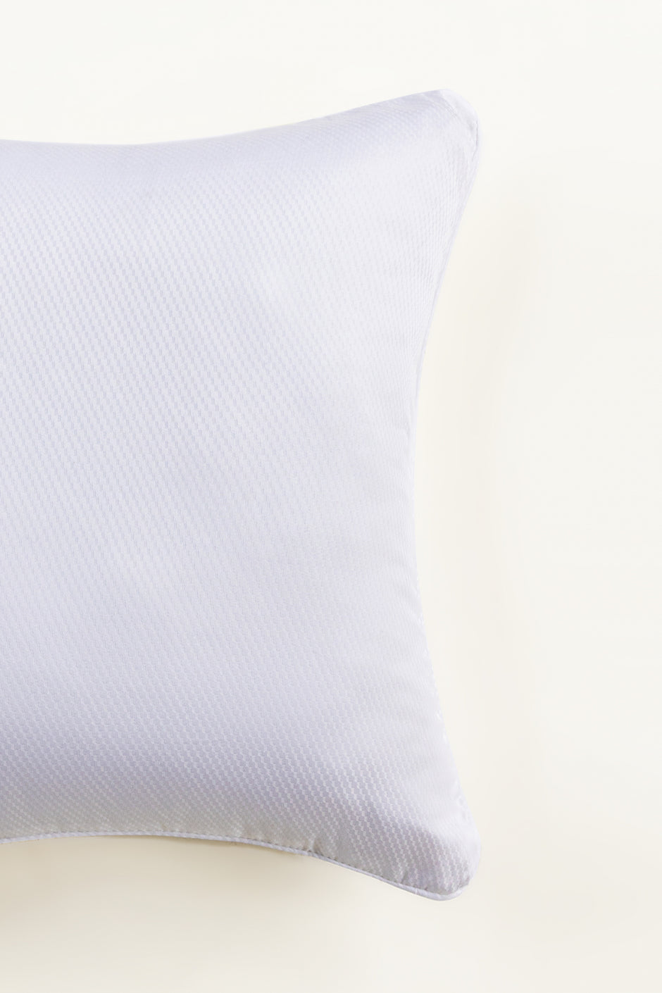 White Cube Dobby Square Cushion Cover