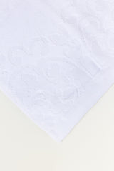 White Jacquard Dyed Towel 25