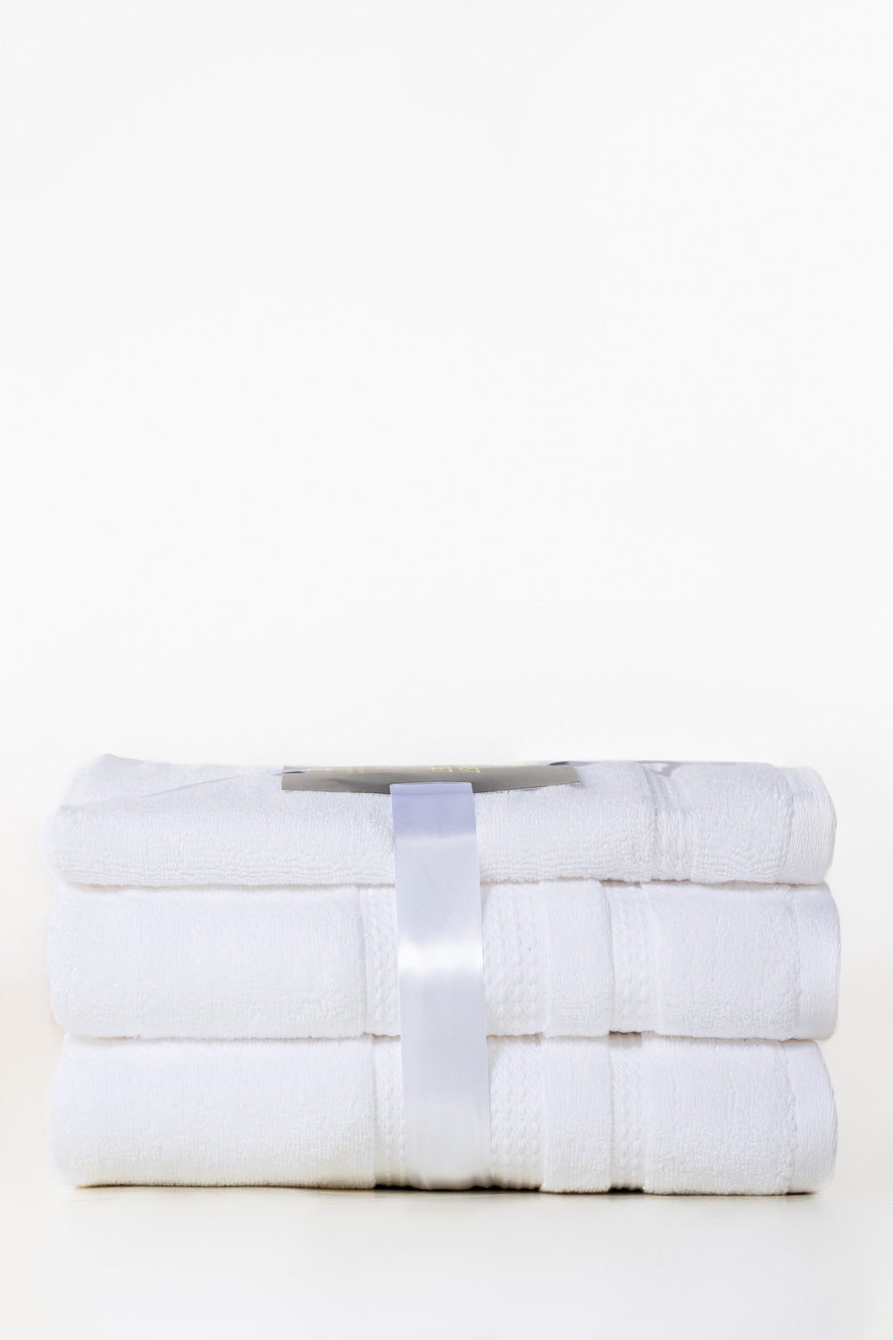 White 3pc Zero Twist Towel Set