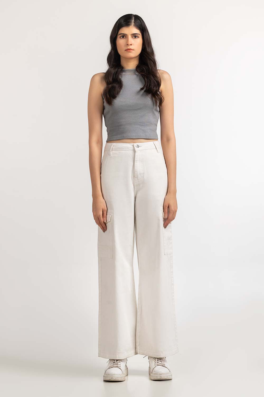 White Basic Trouser