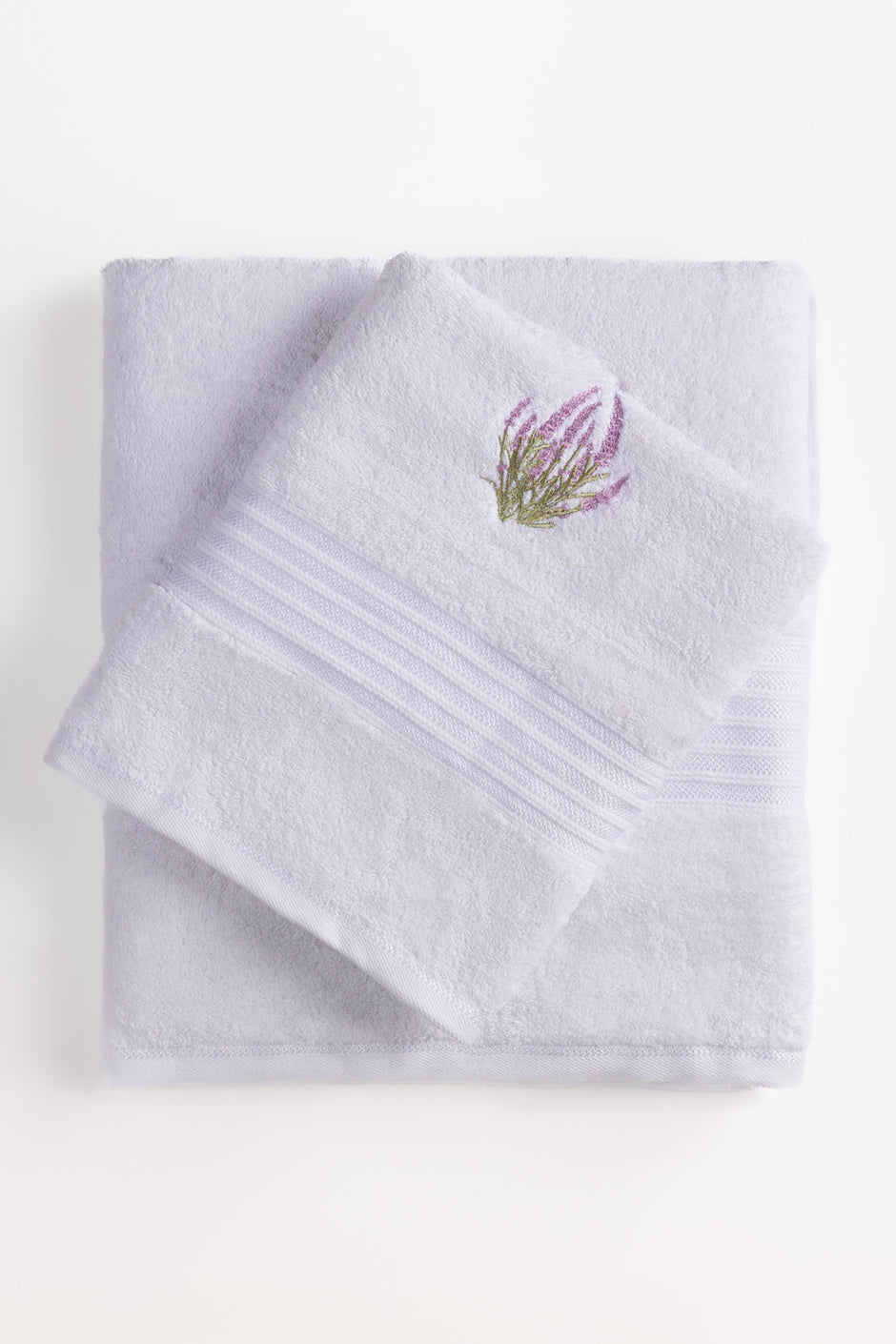 White Embroidered Towel