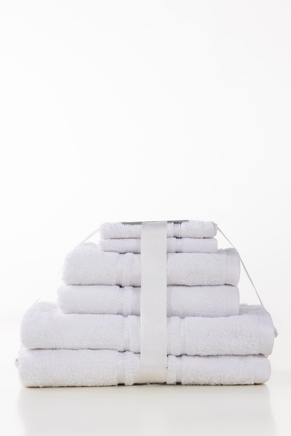 White Combed Towel 6pcs Set 25