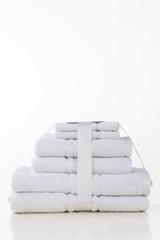White Combed Towel 6pcs Set 25