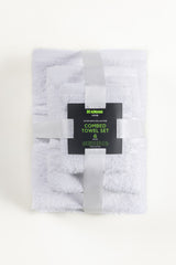 White Combed Towel 6pcs Set 25