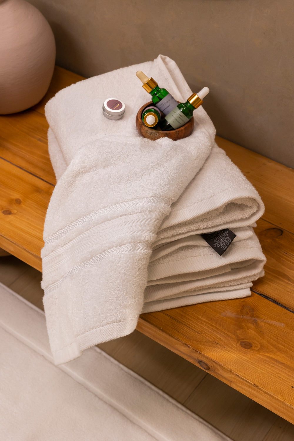 White Combed Towel 6pcs Set 25