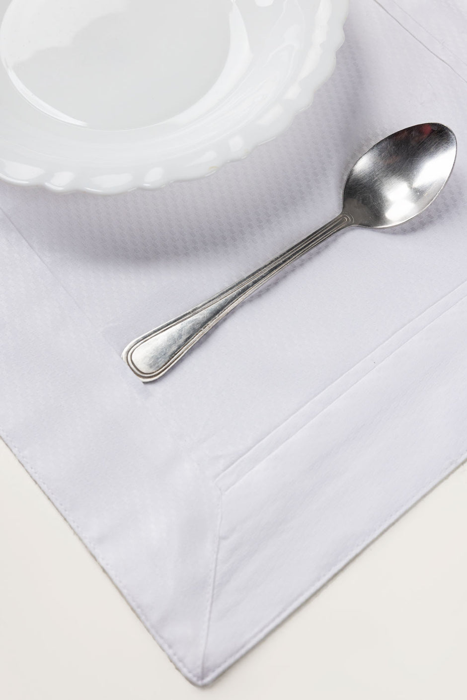 White Cube Dobby Placemat