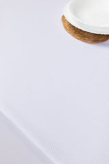 White Cube Dobby Table Cover