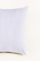 White T-150 Seersucker Square Cushion Cover