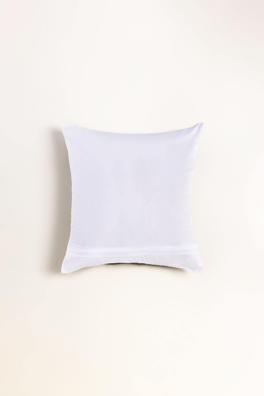 White T-150 Seersucker Square Cushion Cover