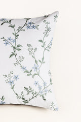 White T-400 Embroidered Square Cushion Cover 26