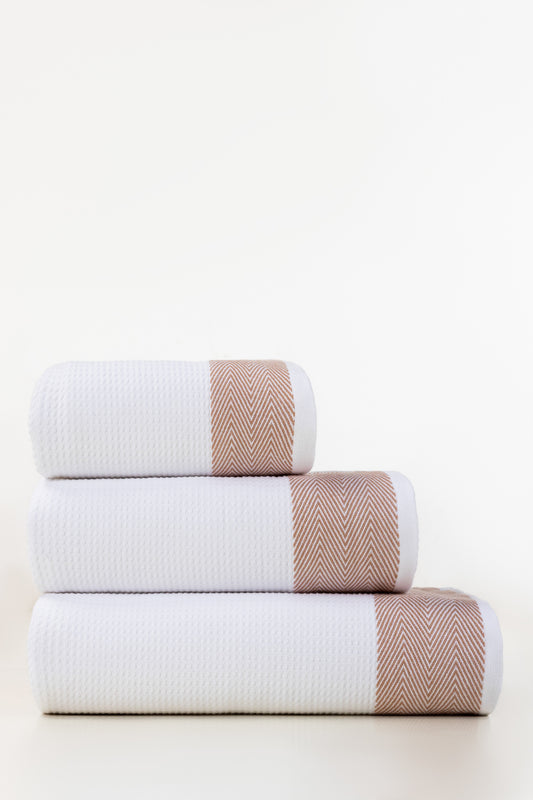 White Waffle Towel 26