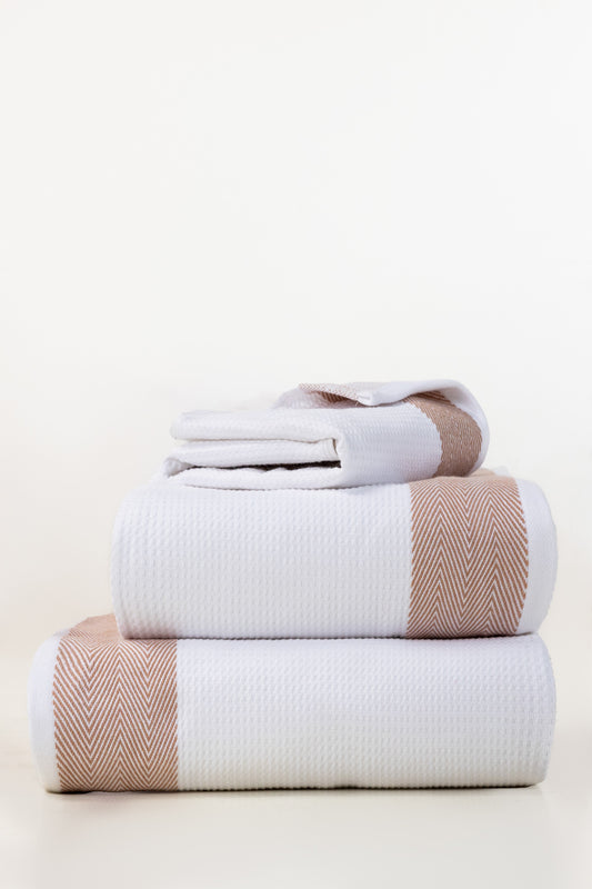 White Waffle Towel 26