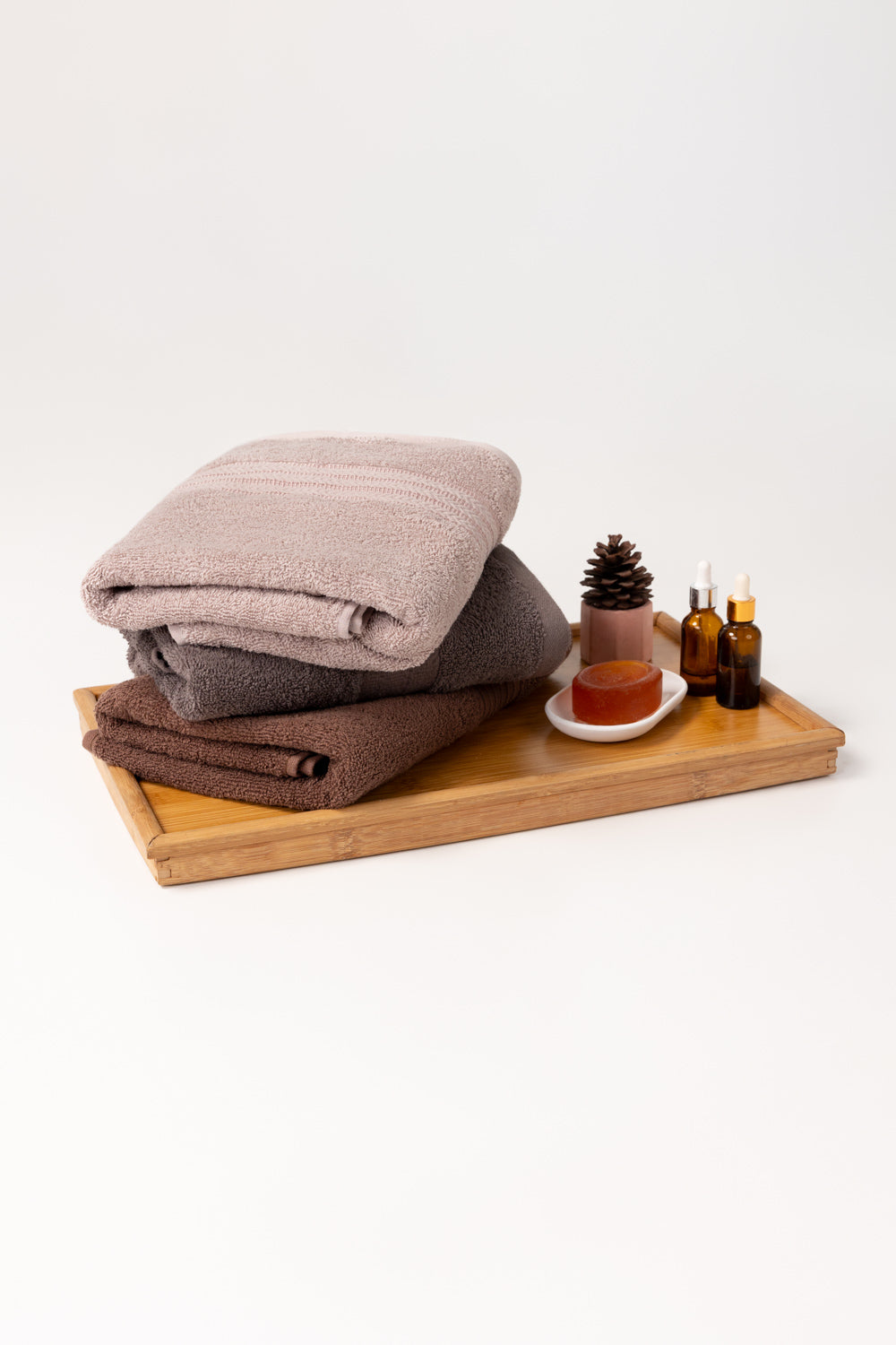 Wood Dyed Bath Towel