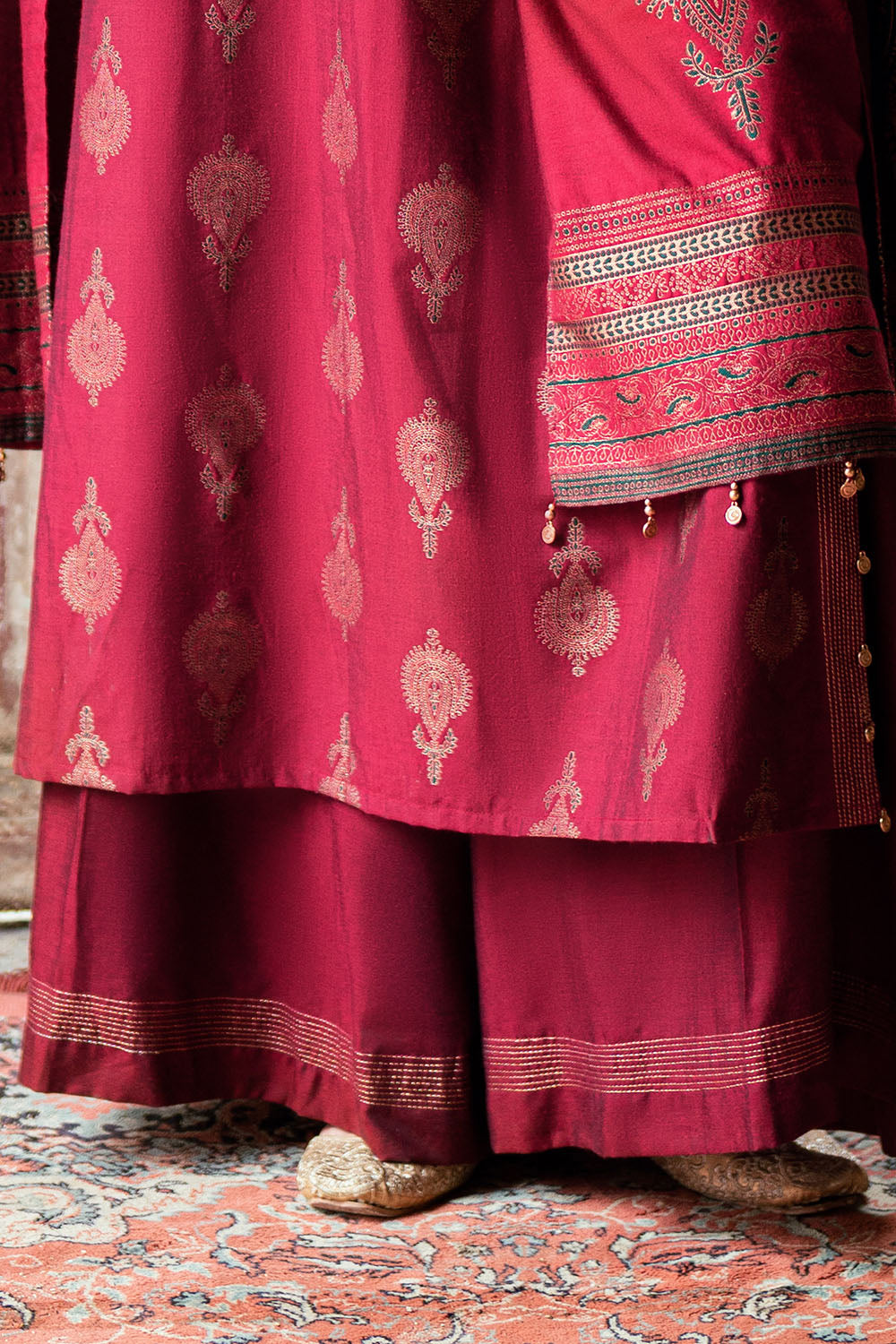 3 Piece Yarn Dyed Jacquard Suit with Shirt and Trouser MJ-52038