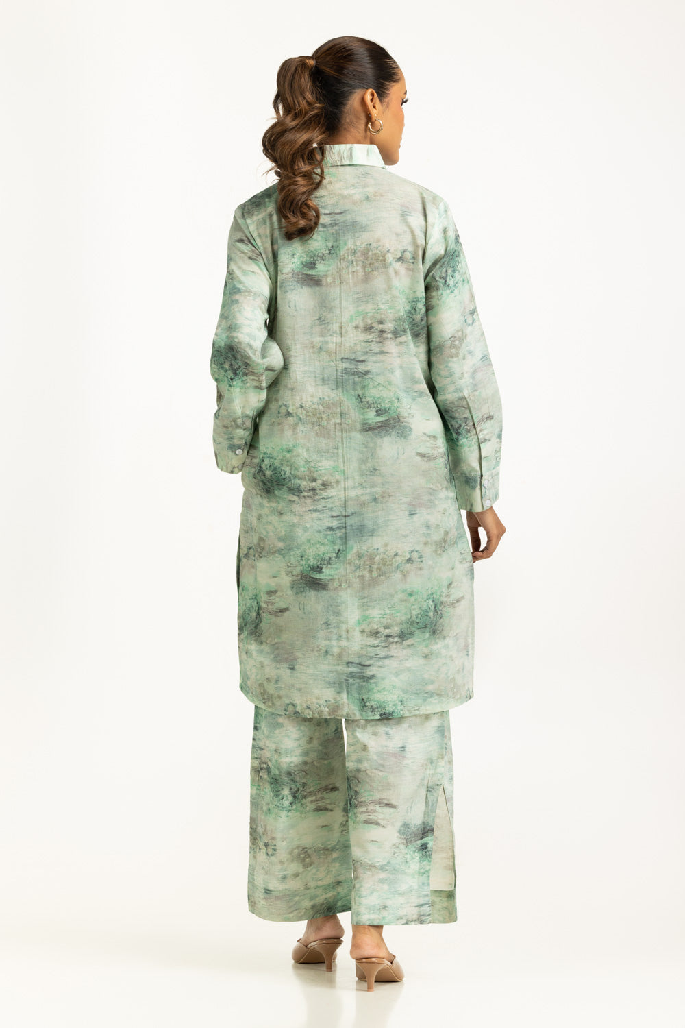 Yarn Lurex Printed Co-Ord Set IUSTTS-1323