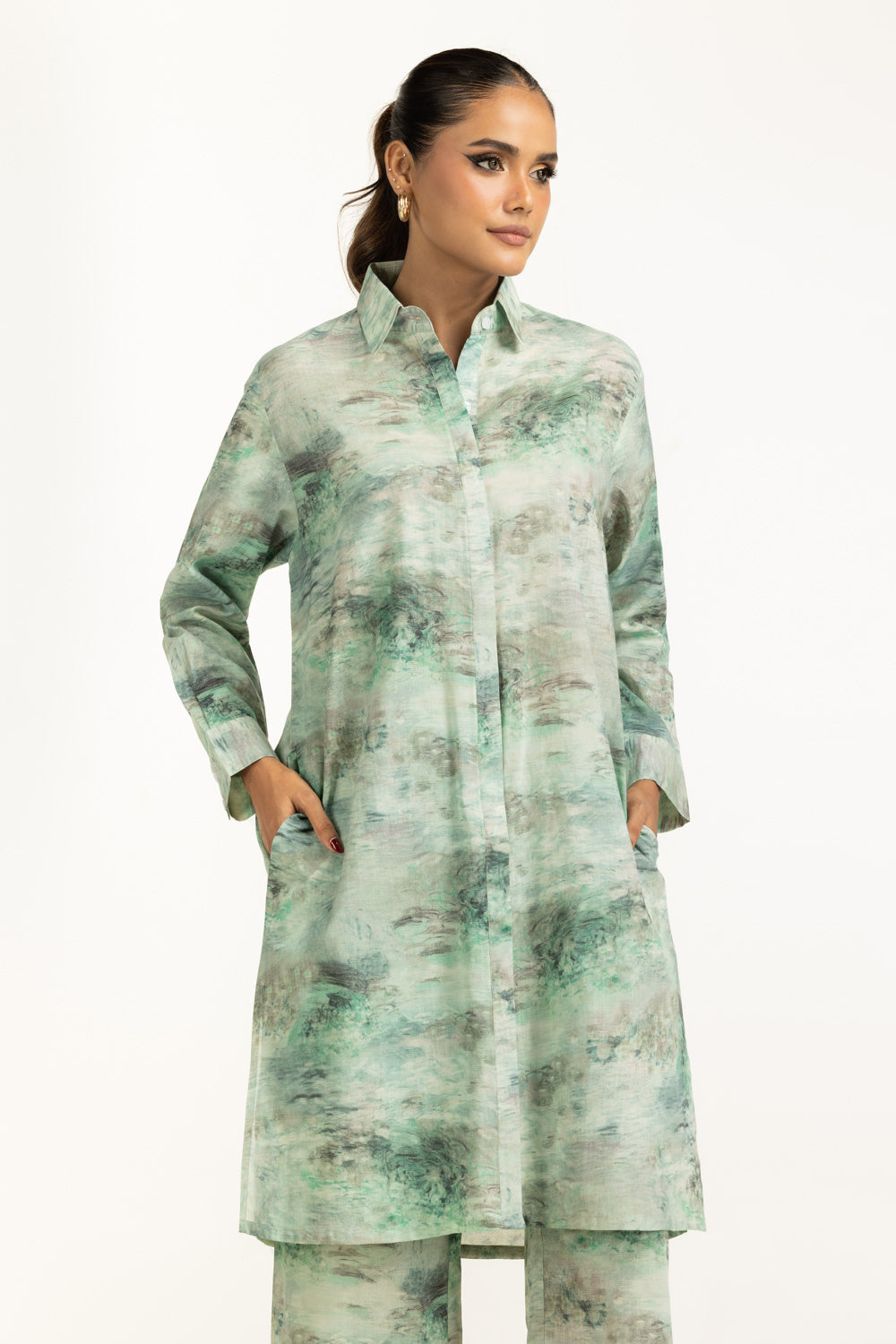 Yarn Lurex Printed Co-Ord Set IUSTTS-1323