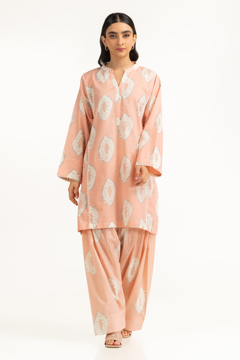 Yarn Lurex Printed Co-Ord Set IUSTTS-1324