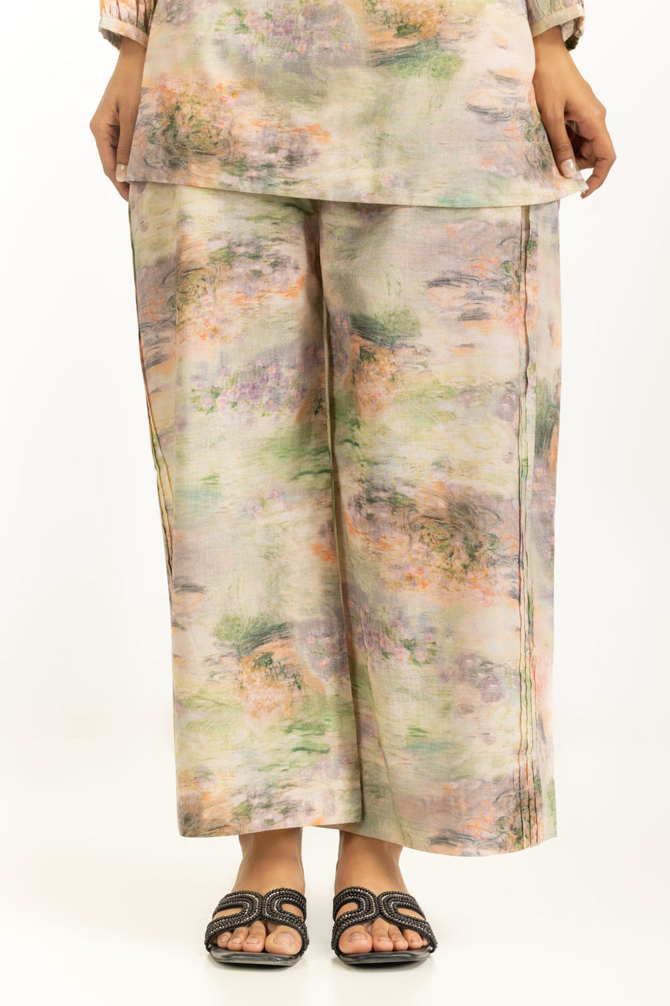 Yarn Lurex Printed Co-Ord Set
