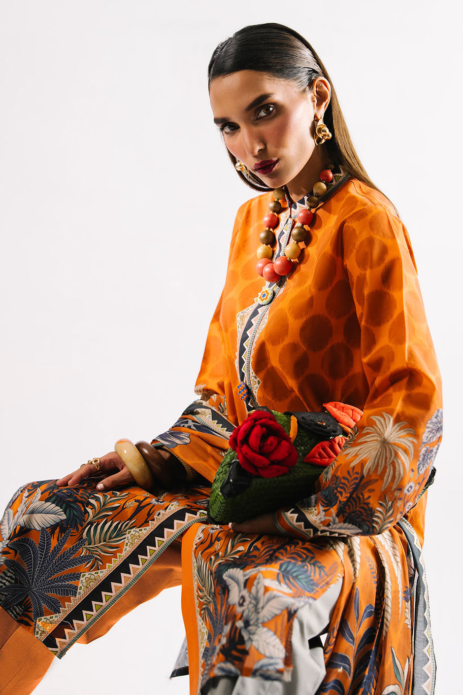 3 Piece Printed Lawn Suit with Dupatta