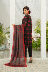 3 Piece Printed Khaddar Suit with Zari Cotton Dupatta SD-52181